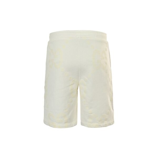 Gucci Jumbo GG Off-White Drawstring Cotton Shorts - Image 5