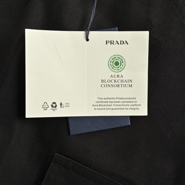 Prada Black Cotton Cargo Shorts - Image 7
