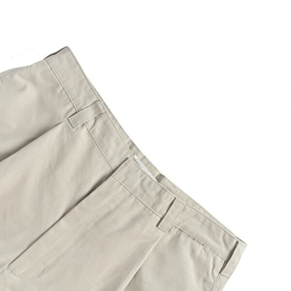Prada Light Grey Pleated Bermuda Shorts - Image 5