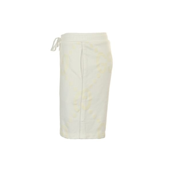Gucci Jumbo GG Off-White Drawstring Cotton Shorts - Image 4