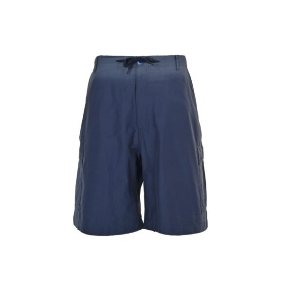 Balenciaga Navy Blue Drawstring Cargo Bermuda Shorts - Image 2