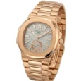 ساعة Patek Philippe Nautilus روز أبيض بحركة كوارتز بالبطارية