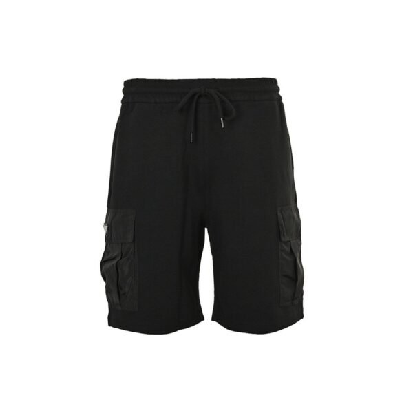 Prada Re-Nylon Pocket Black Cotton Drawstring Cargo Shorts - Image 2