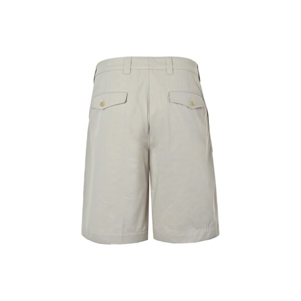 Prada Light Grey Pleated Bermuda Shorts - Image 3