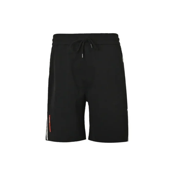 Prada Linea Rossa Black Drawstring Sweat Shorts - Image 2