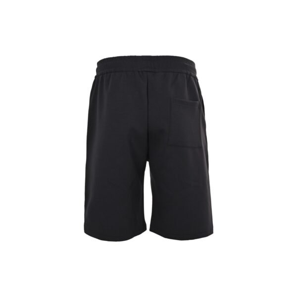 Prada Triangle Logo Diagonal Zip Pocket Drawstring Black Shorts - Image 3