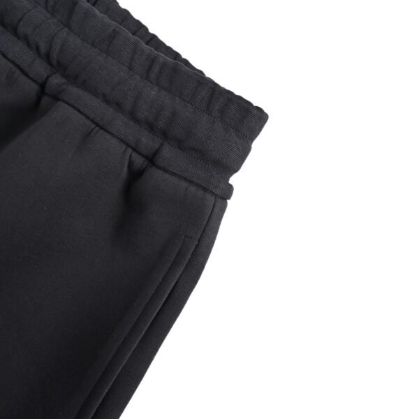 Prada Triangle Logo Diagonal Zip Pocket Drawstring Black Shorts - Image 6