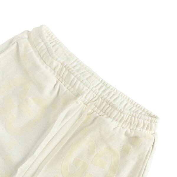 Gucci Jumbo GG Off-White Drawstring Cotton Shorts - Image 6