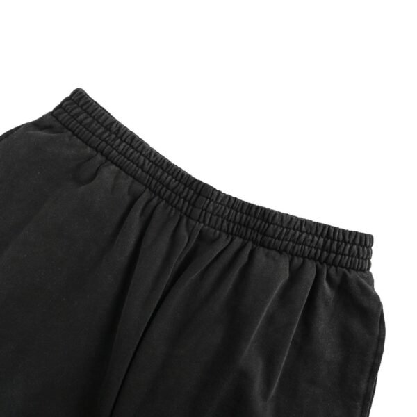 Balenciaga BB Laurel Embroidered Black Cotton Sweat Shorts - Image 6