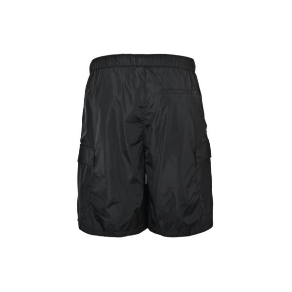 Prada Triangle Logo Black Re-Nylon Cargo Shorts - Image 3
