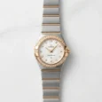 ساعة Omega Constellation نسائية بلونين مع ألماس – حركة أوتوماتيك يابانية