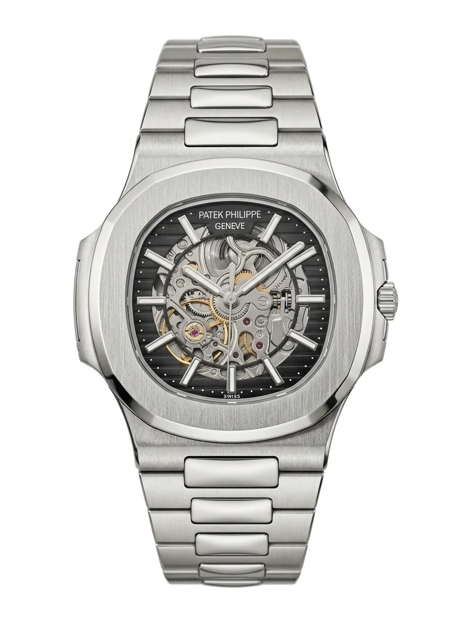 image.png_20260927221709 ساعة Patek Philippe Nautilus سكيلتون ستيل أوتوماتيك - الصورة 1