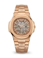 ساعة Patek Philippe Nautilus Skeleton ذهبي وردي أوتوماتيك