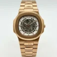 ساعة Patek Philippe Nautilus سكيلتون ذهب أبيض أوتوماتيك