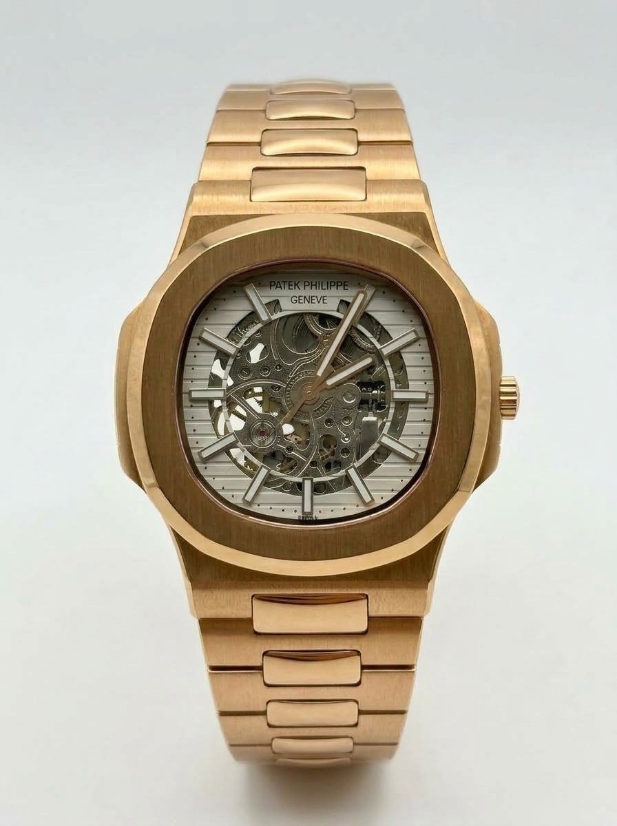 image.png_20260927232004 ساعة Patek Philippe Nautilus Skeleton أوتوماتيك – روز - الصورة 1