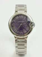 ساعة Cartier Ballon Bleu بنفسجية أوتوماتيك