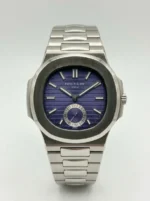 Patek Philippe Nautilus Purple Steel Quartz Battery Movement Watch