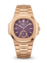 Patek Philippe Nautilus Purple Gold Quartz Battery Movement Watch