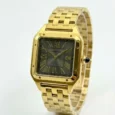Cartier Panthere Quartz Gold Black Watch