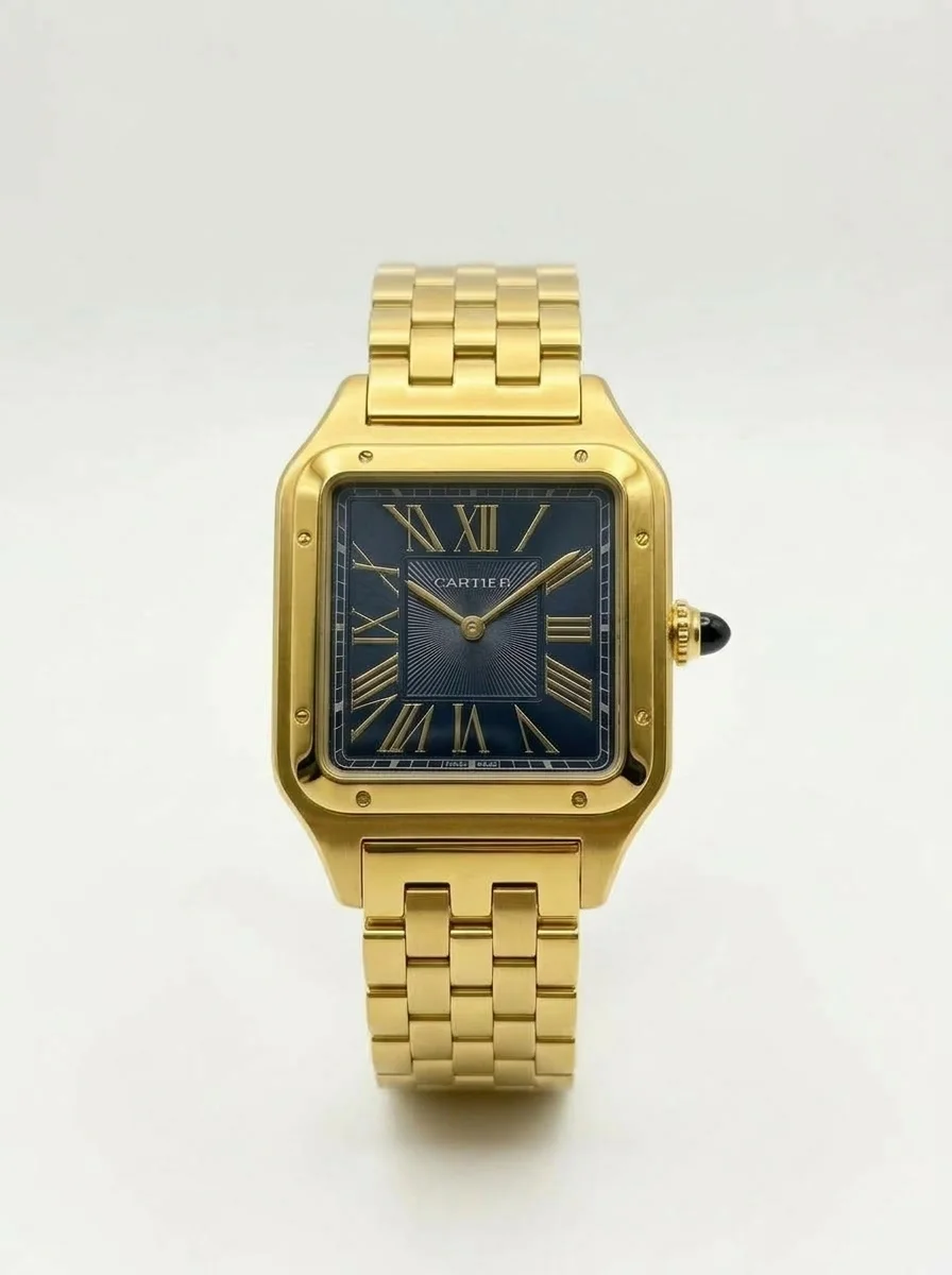 image.png_20260930221344 Cartier Panthere Quartz Gold Blue Watch - Image 1