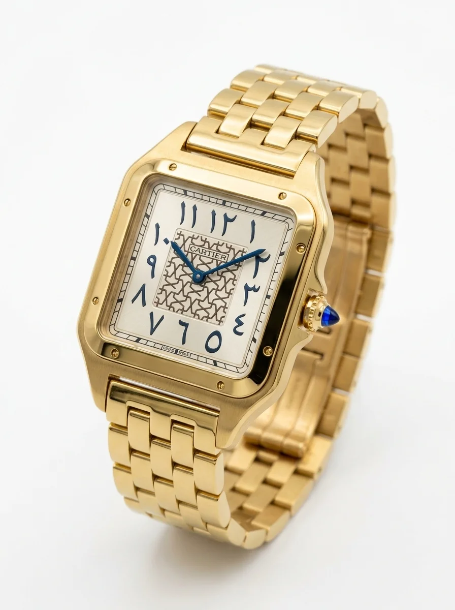 image.png_20260930222151 Cartier Panthere Arabic Dial Gold Watch - Image 1