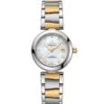 Omega Ladymatic Two Tone Mother of Pearl Diamond Watch