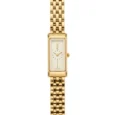 Saint Laurent Rectangular Gold Dial Woman Watch