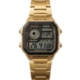 Casio World Time Illuminator Gold Digital Waterproof Watch