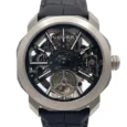 Bvlgari Octo Roma Tourbillon Silver Black Skeleton Automatic Men's Luxury Watch