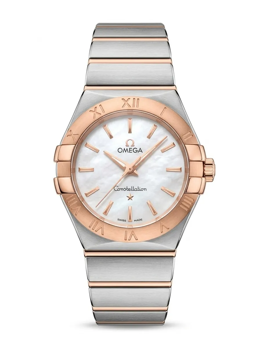 image.png_20261020030457 Omega Constellation Two-Tone Rose Gold Mother of Pearl Quartz Women's Watch - Image 1